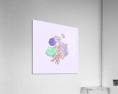 flowers poppy drawing bloom blossom art sketch fl Acrylic Print