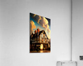 village house cottage medieval timber tudor split Acrylic Print