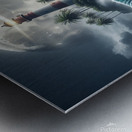 lighthouse ocean underwater palms Metal print