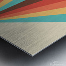 retro lines design pattern stripes colorful prism Metal print