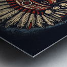 indian chief leader headdress man portrait tribe Metal print