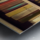 books bookshelves office fantasy background artwo Metal print