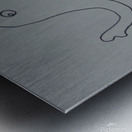 elephant drawing Metal print