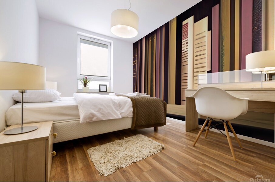 books bookshelves office fantasy background artwo Mural print