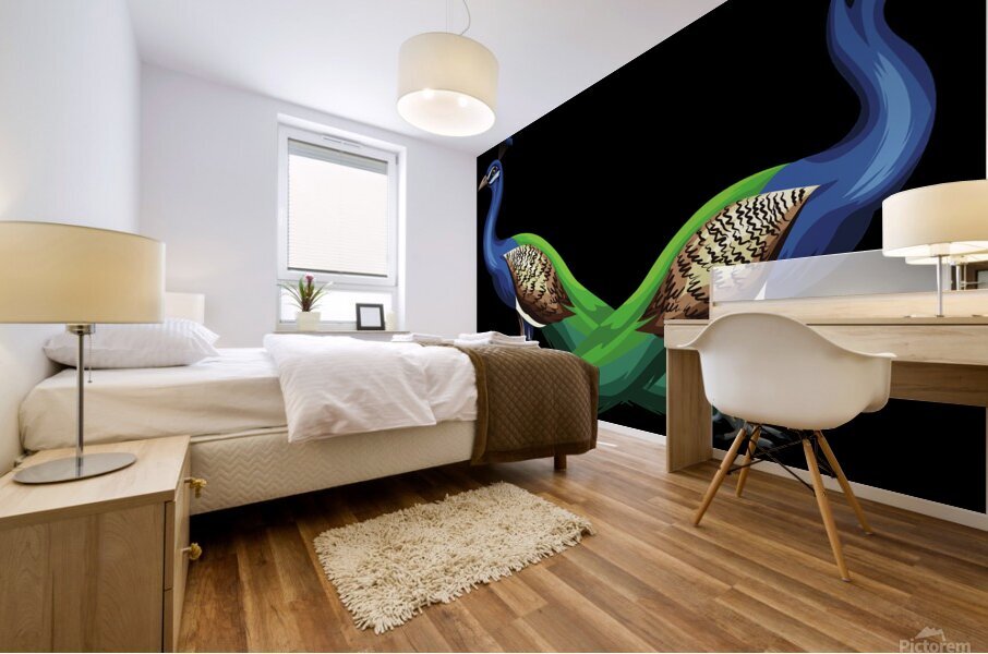 peacocks birds animals peafowls peafowls wildlife Mural print