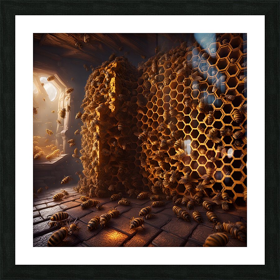 bees honey hymenoptera nature wings insect entomo Picture Frame print