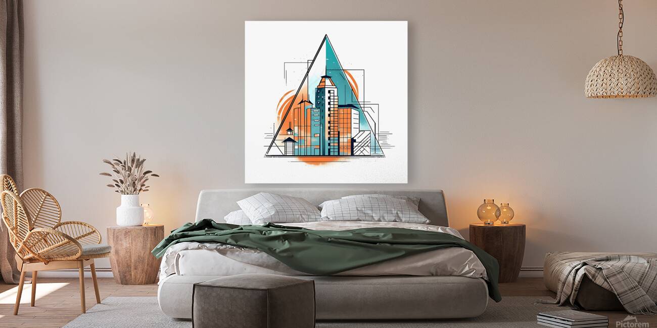 architecture building construction modern futuris Reproduction