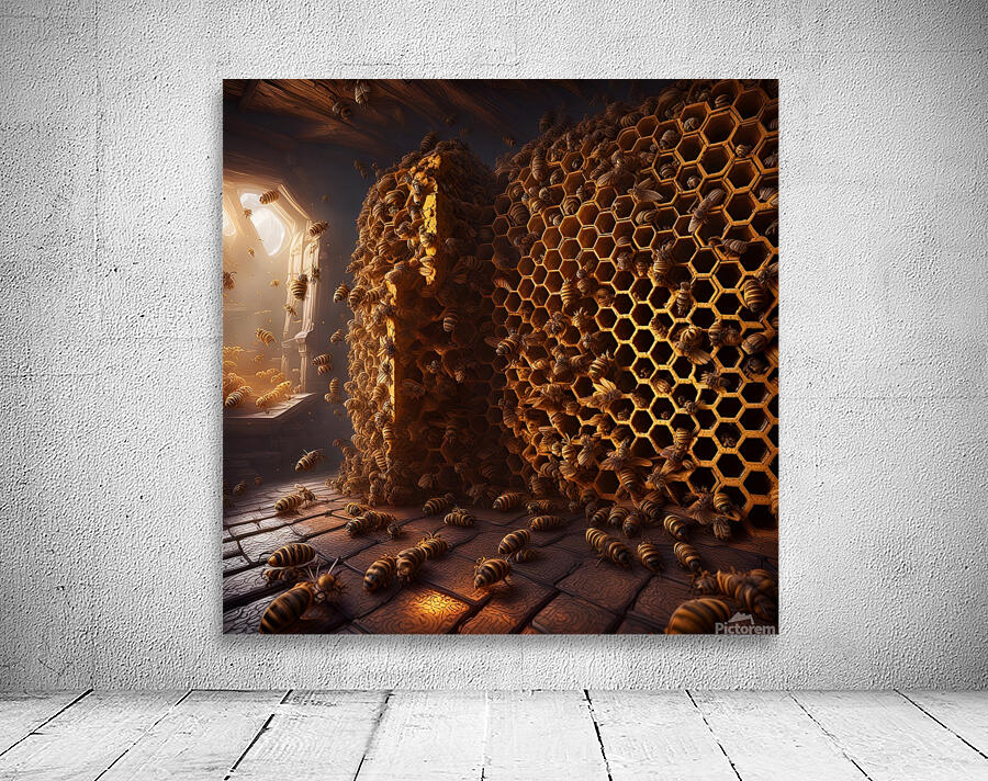 bees honey hymenoptera nature wings insect entomo Wall Preview