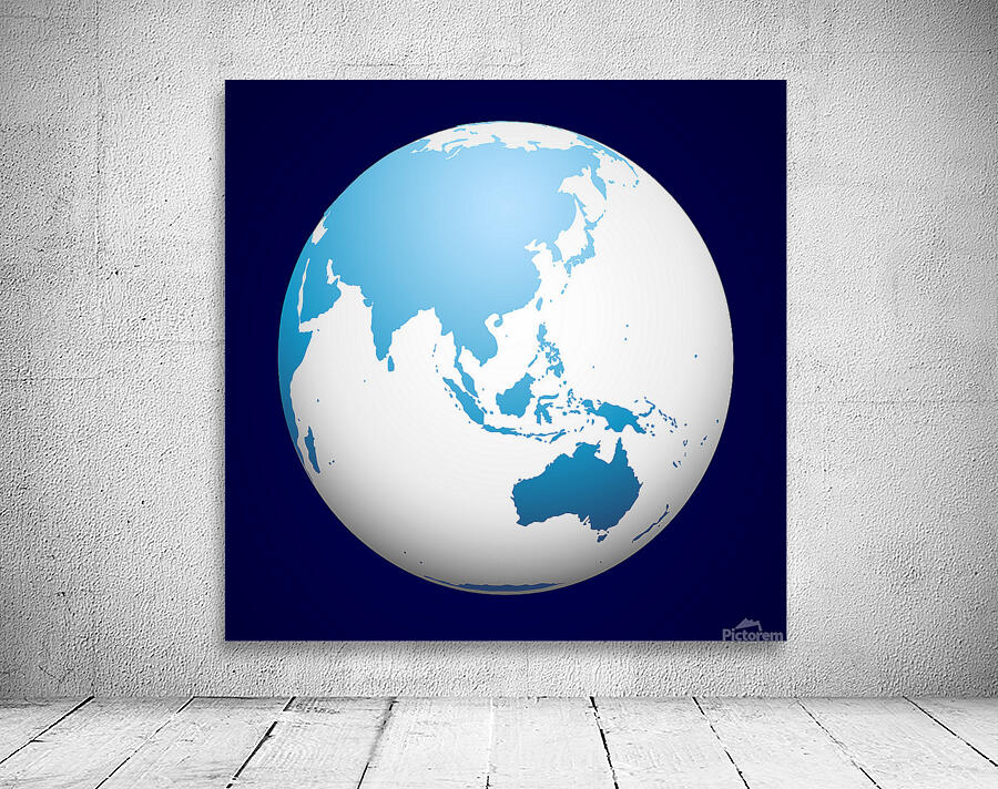 earth blue planet globe planet world space univer Wall Preview