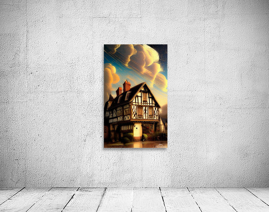 village house cottage medieval timber tudor split Wall Preview