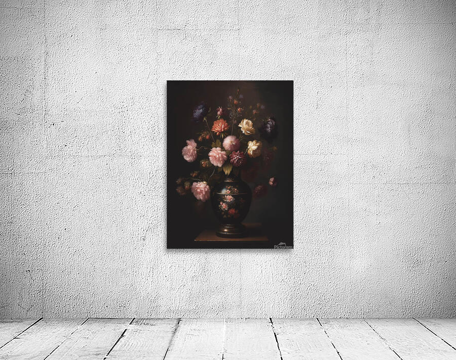 flowers vase still life petals bloom Wall Preview