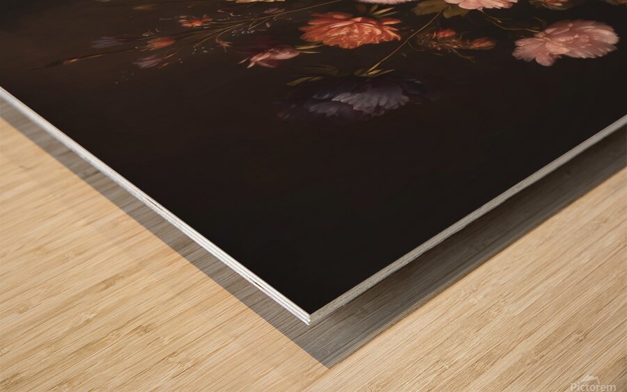 flowers vase still life petals bloom Wood print