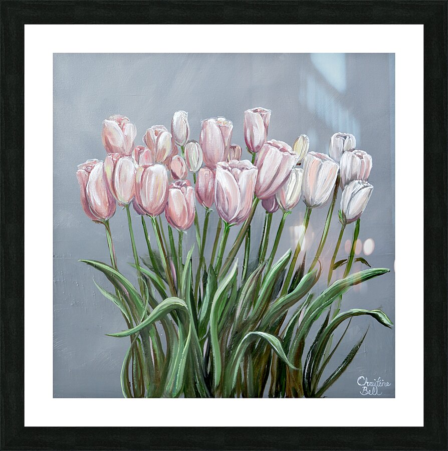 Tip Toe Through the Tulips Picture Frame print
