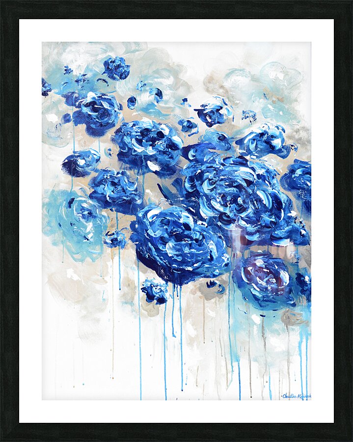 True Blue Picture Frame print