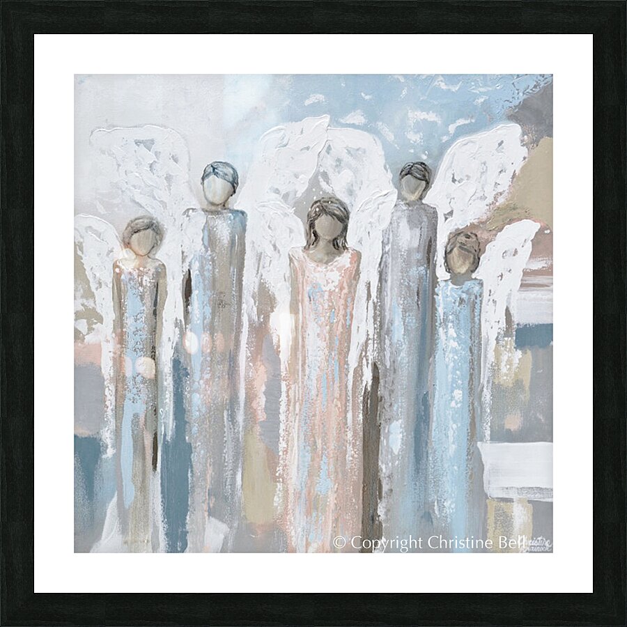 Angels Lovingly Surround You Picture Frame print