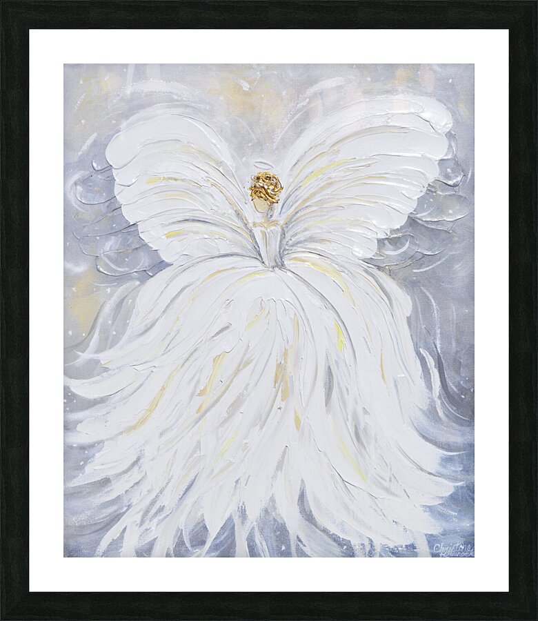 Her Angel Picture Frame print