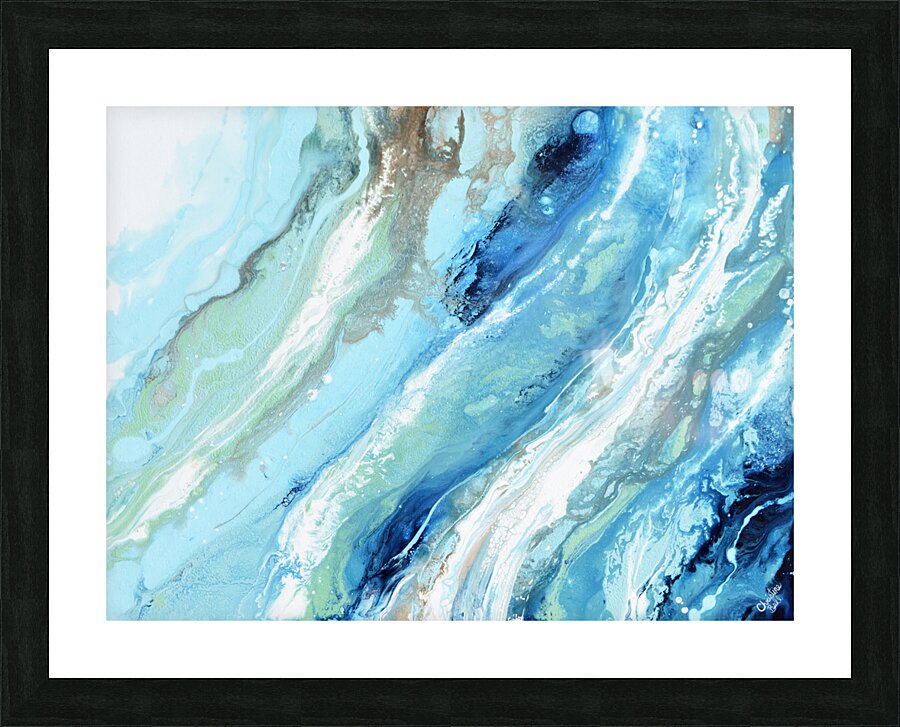 Pacific Blue Picture Frame print
