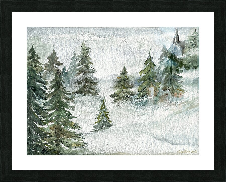 Misty Forest I Picture Frame print