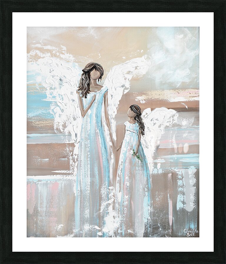 Her Angel Picture Frame print