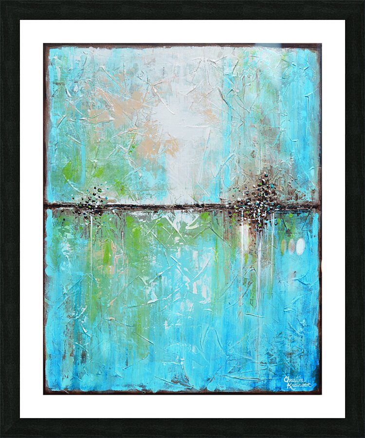 Coastal Blues Picture Frame print