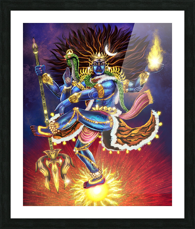 Shiva Dancing Picture Frame print