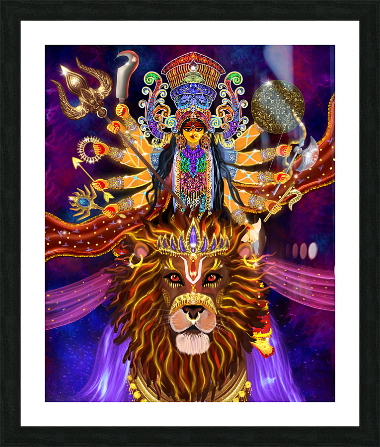 Durga5 Picture Frame print