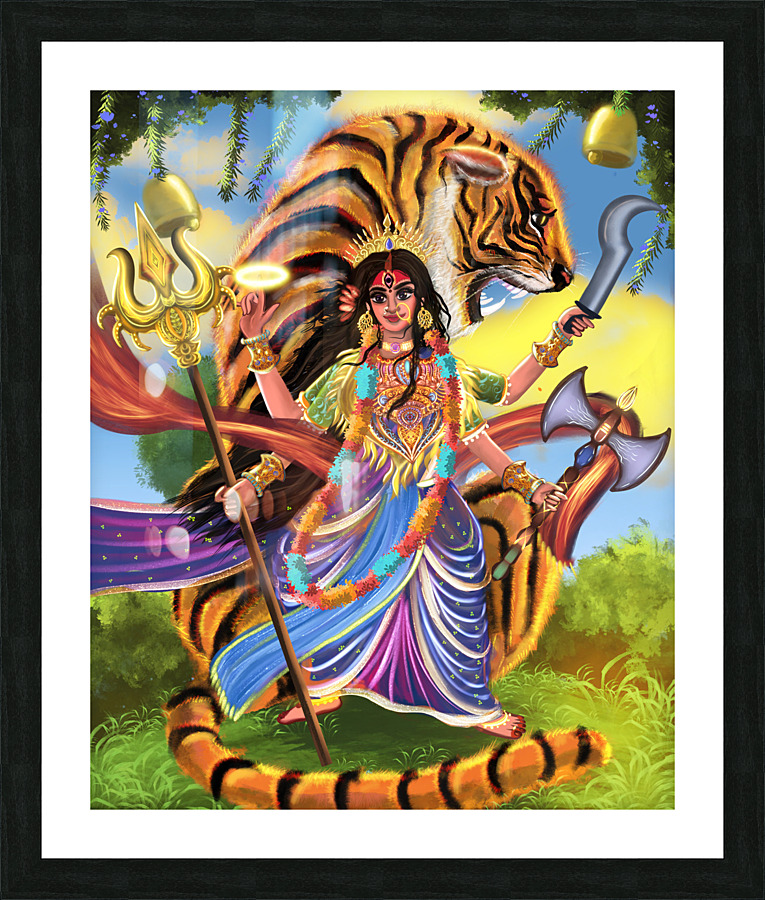 Durga 2 Picture Frame print