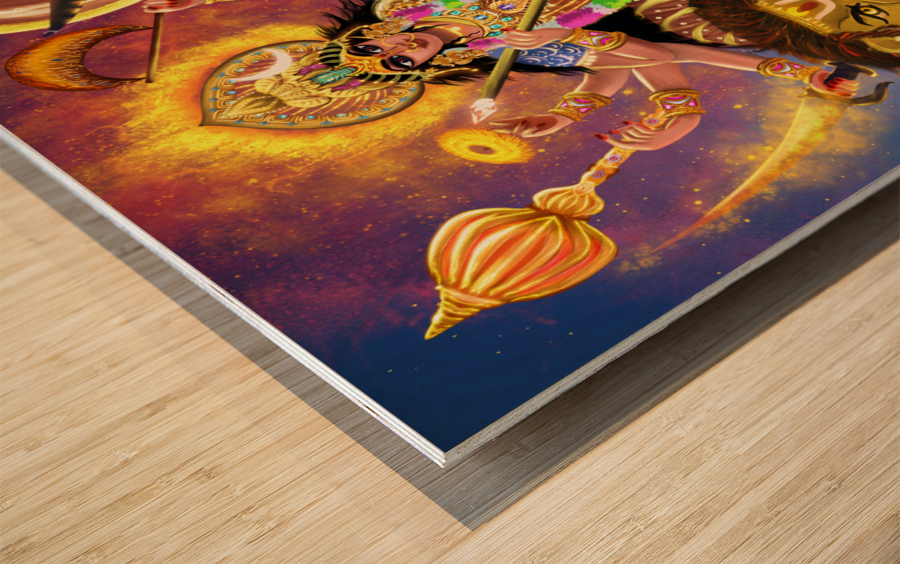 Durga 3 Wood print