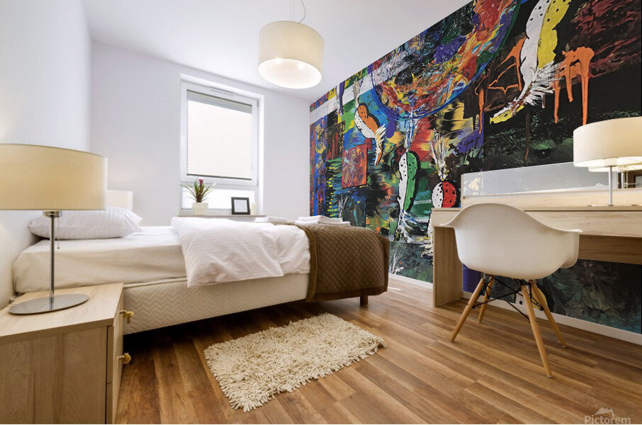 Rounded Up - Vertical Mural print