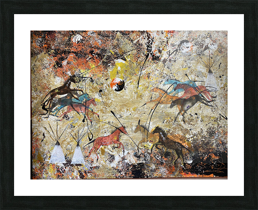 War Horses I Picture Frame print