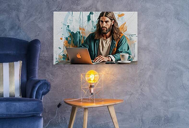 A portrait of Jesus Christ on modern garment ty 1 by Billya
