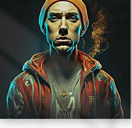 Eminem as a MM 8 mile rapping candy 4k 3d r by Billya