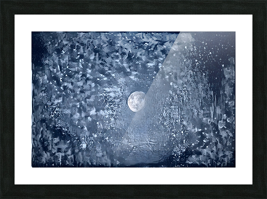 Cold Dark Night Picture Frame print