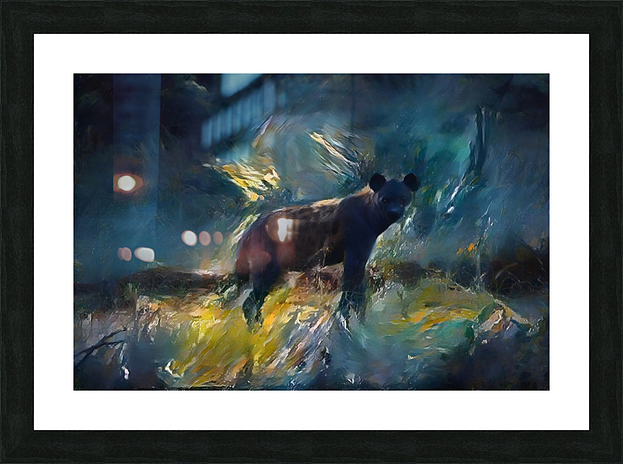 Watching Hyena Picture Frame print