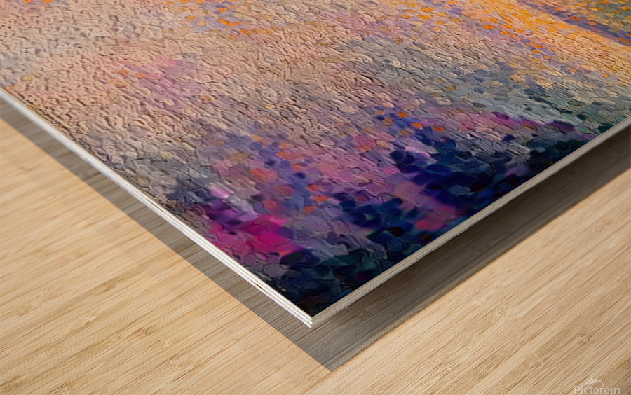Bright Lonely Dawn Wood print