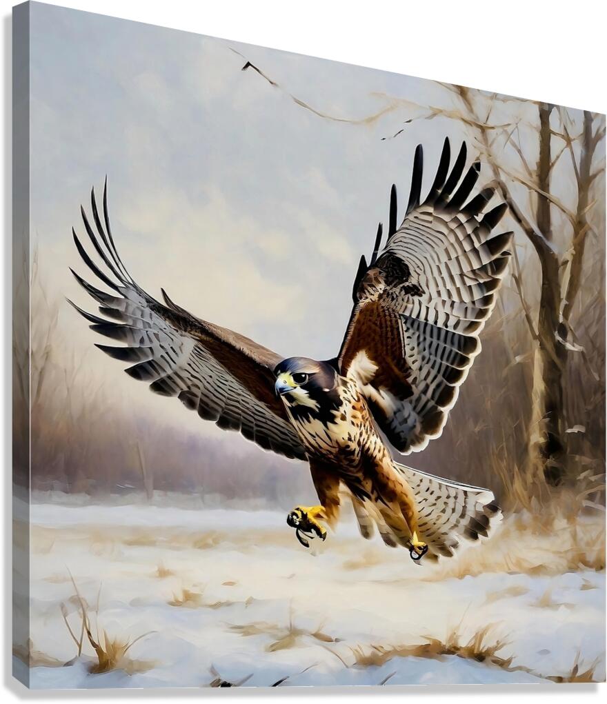 Raptor in motion Canvas Print