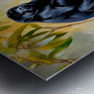 Black Howler monkey Metal print