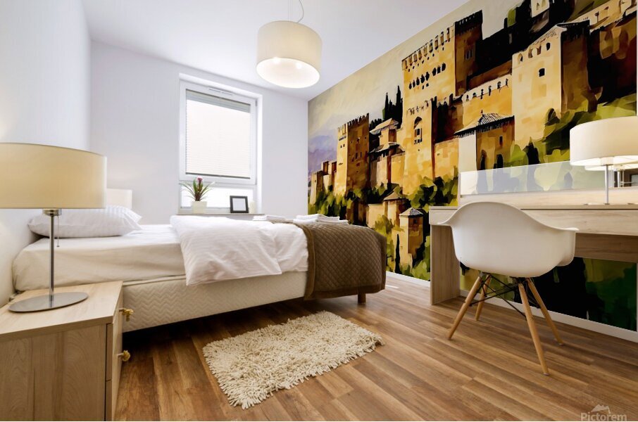 Alhambra fortress Mural print