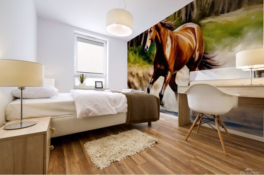 Elegance in motion Mural print
