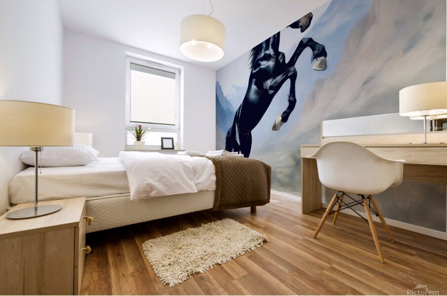 Wild stallion  Mural print
