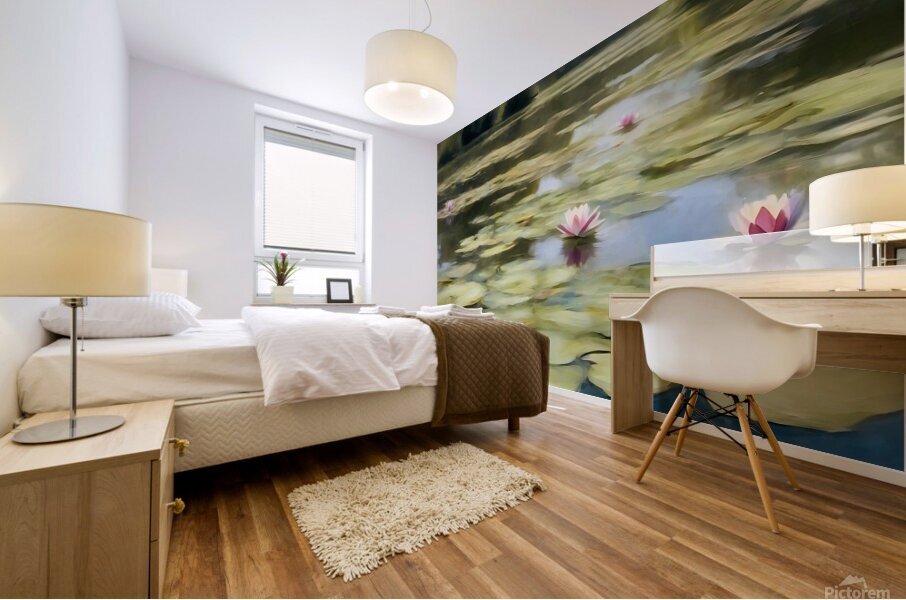 Idyllic Lilly pond Mural print