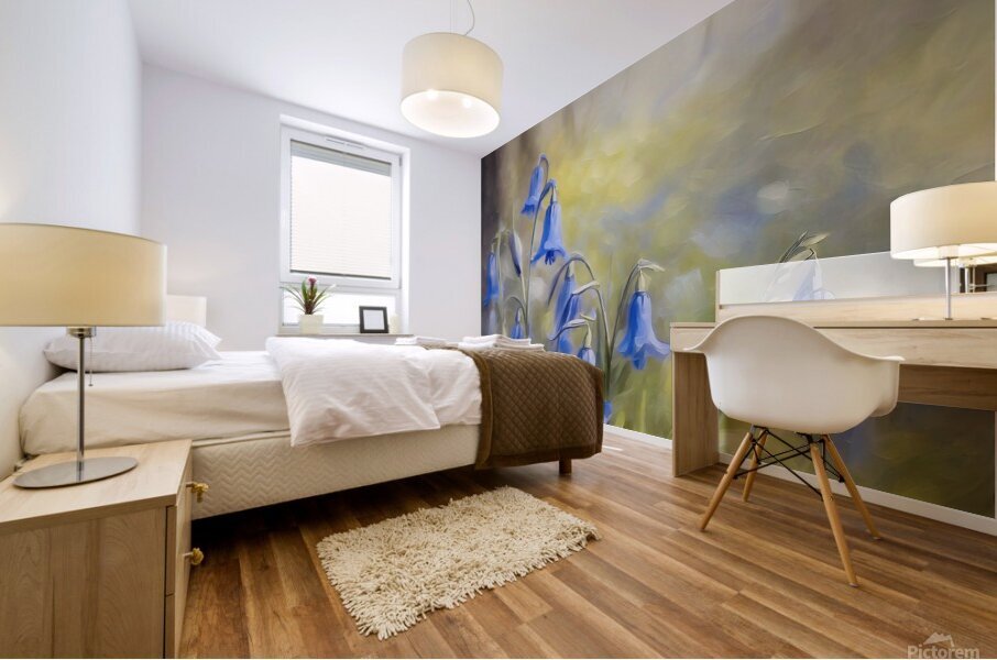 Bluebells in bloom Mural print