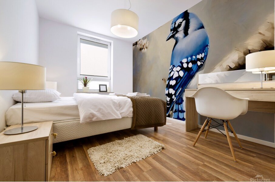 Blue Jay Mural print