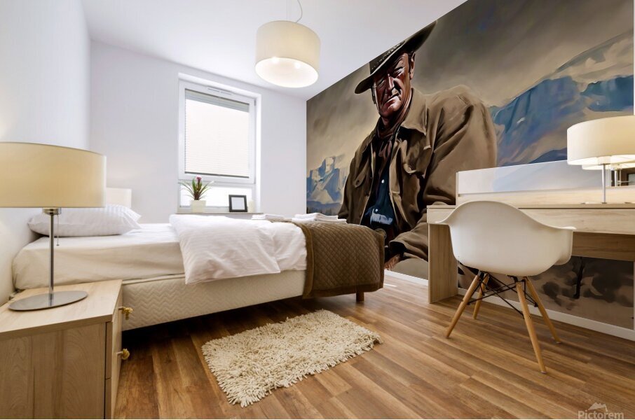 John Wayne Mural print