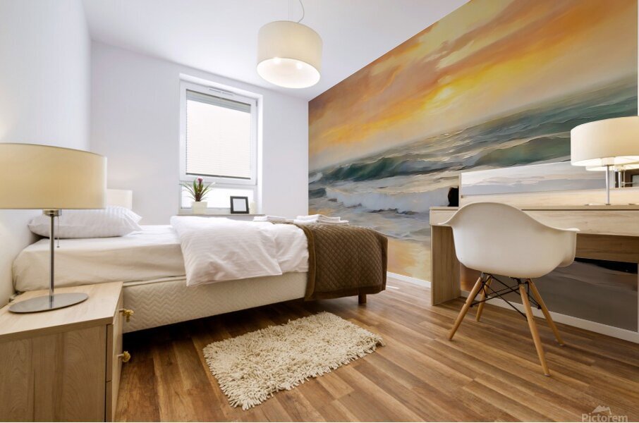 Coastal sunrise Mural print