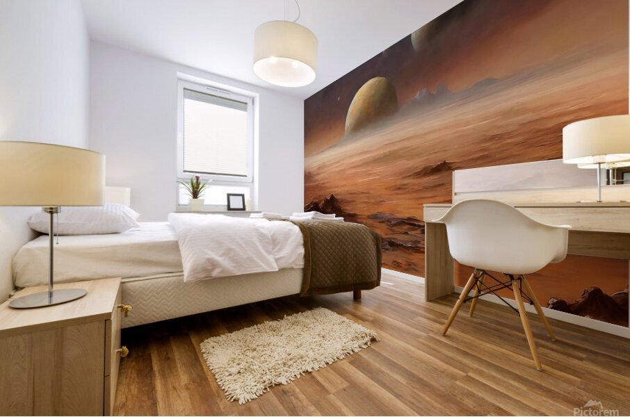 New worlds Mural print