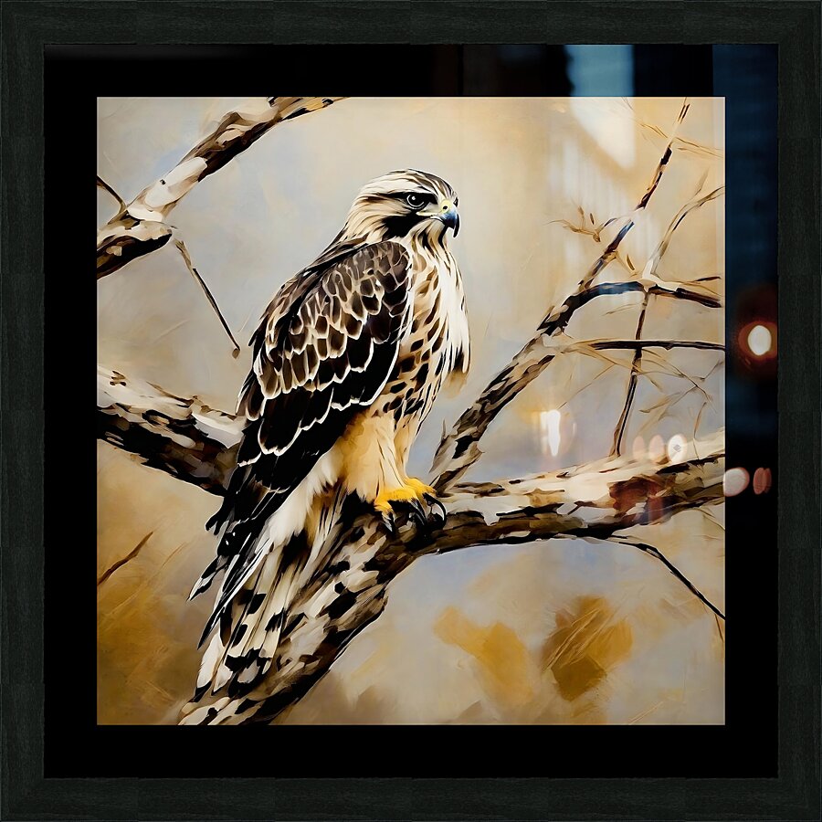 Rough legged hawk Picture Frame print