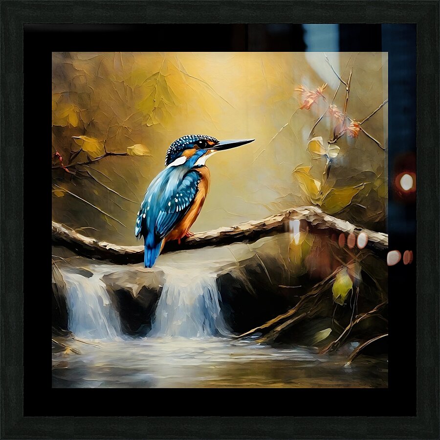 Kingfisher Picture Frame print