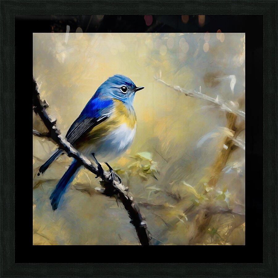 Red flanked blue tail Picture Frame print