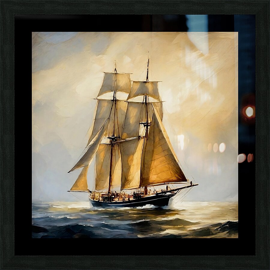 Under full sail Picture Frame print